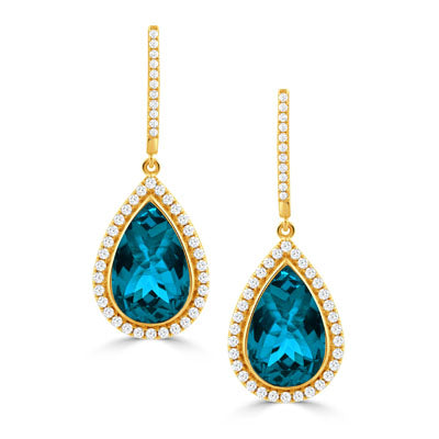 London Blue Topaz Earrings