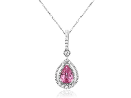 Pink Sapphire Necklace