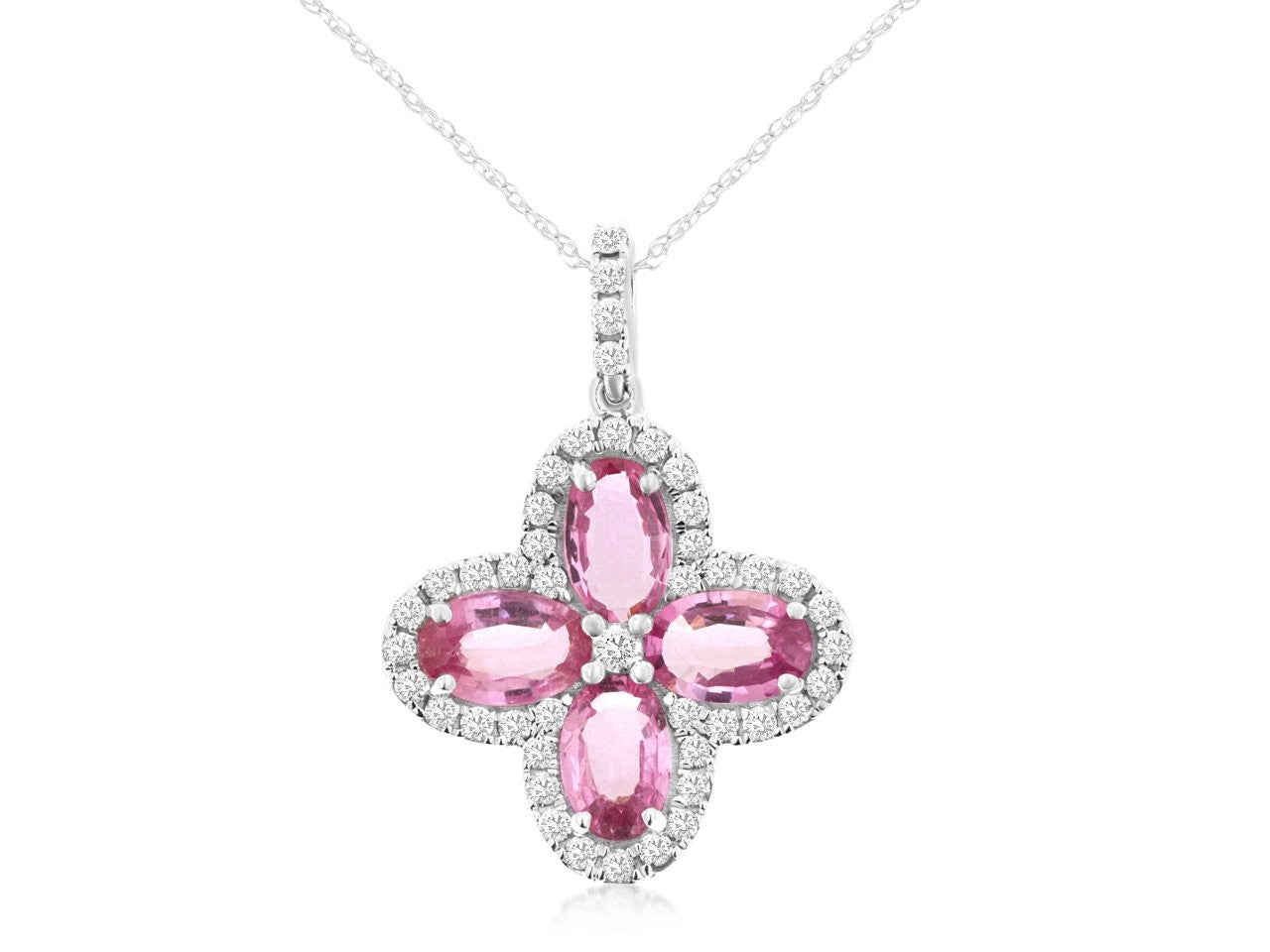Pink Sapphire Necklace