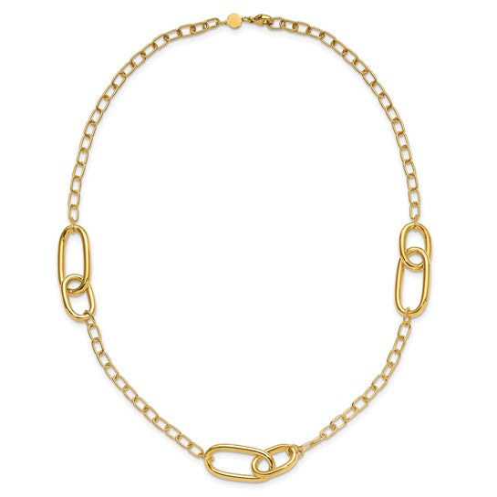 Gold Fancy Link Necklace