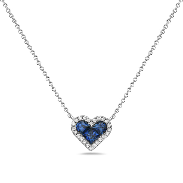 Sapphire Heart Necklace