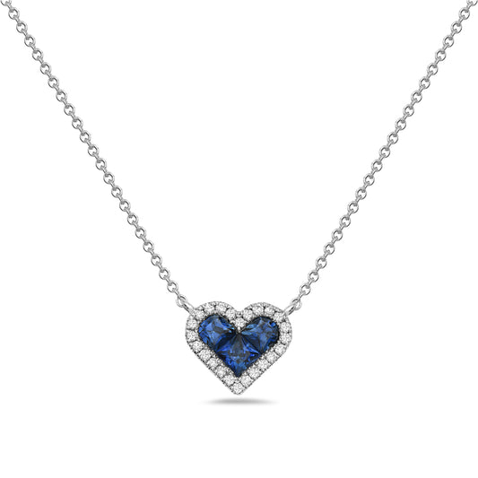 Sapphire Heart Necklace