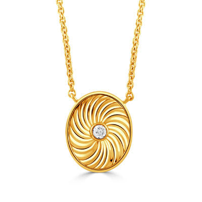 Gold And Diamond Necklace