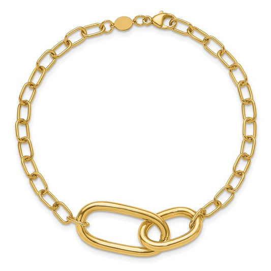 Gold Fancy Link Bracelet