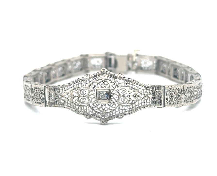 Diamond Filigree Bracelet