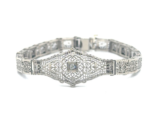 Diamond Filigree Bracelet