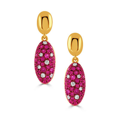 Pink Sapphire Earrings