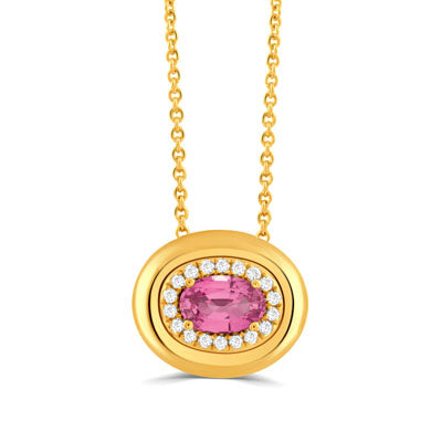 Pink Sapphire Necklace