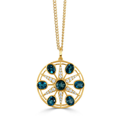 London Blue Topaz Necklace
