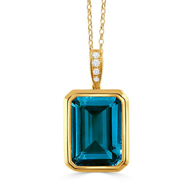 London Blue Topaz Necklace