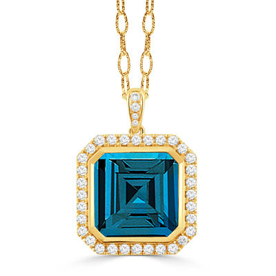 London Blue Topaz Necklace