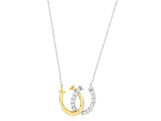 Double Horseshoe Necklace
