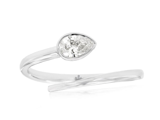 Diamond Bypass Ring