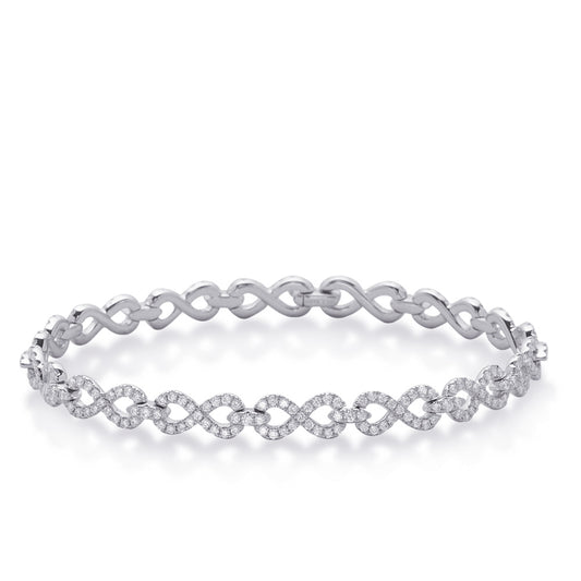 Gold And Diamond Infinity Bracelet