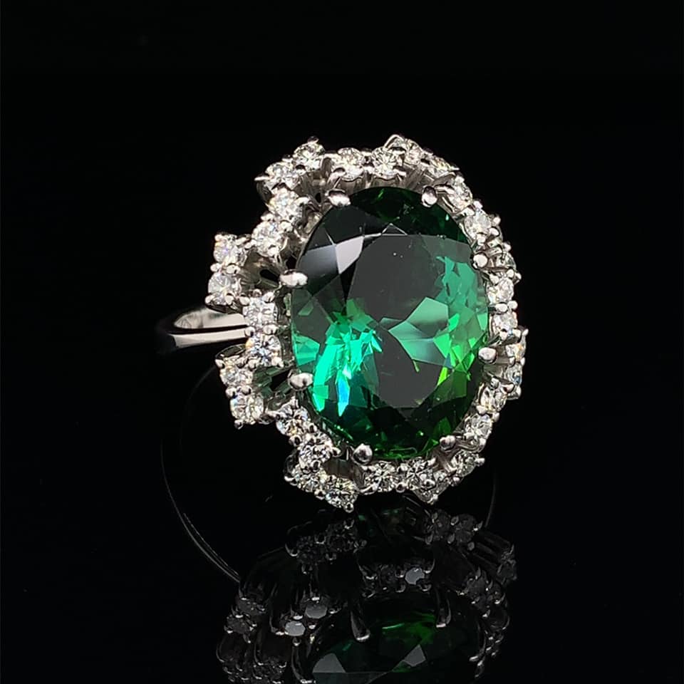 Blue-Green Tourmaline Ring – Meg C Jewelry Gallery